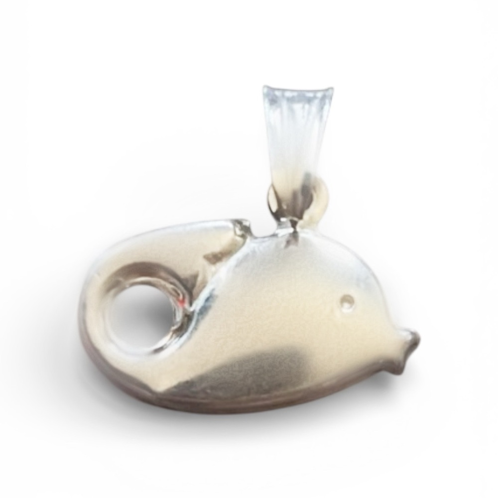 .925 Sterling Silver Whale Fish Sea Life charm Fine Jewelry Auctions Deals Sale